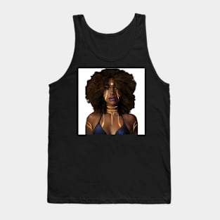 AFRICAN AMERICAN WARRIOR IN OIL PAINTING Tank Top